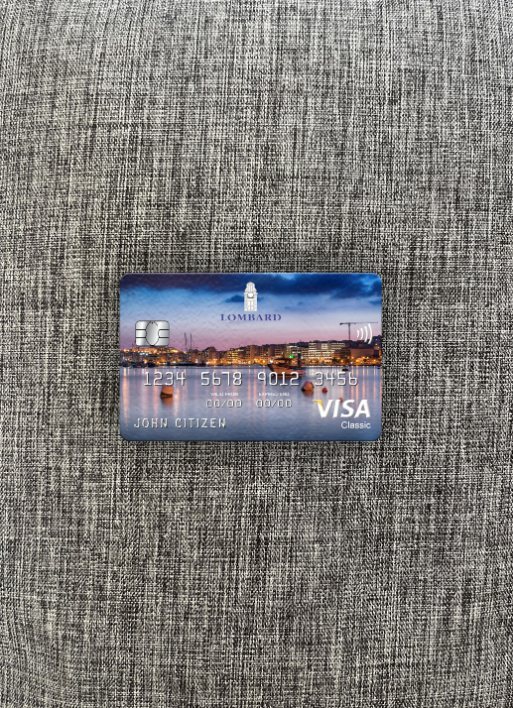 Download Malta Lombard Bank visa classic card photolook front Photoshop template